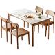 林氏木業日出印象實木岩板1.6M餐桌 TS1R+實木餐椅 TS1S (一桌四椅) (H014360397) product thumbnail 5