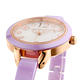 MANGO 俏麗柔和晶鑽陶瓷時尚腕錶-白x薰衣草紫/25mm product thumbnail 3