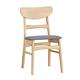 Boden-聖卡灰色布實木餐椅/單椅-45x50x78cm product thumbnail 2