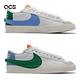 Nike 休閒鞋 Blazer Low 77 Jumbo 女鞋 經典款 鴛鴦配色 皮革 麂皮 球鞋穿搭 白 彩 DQ1470100 product thumbnail 3