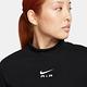 NIKE 上衣 女款 短袖上衣 運動 AS W NSW AIR SS CROP TOP 黑 FB8247-010 product thumbnail 3