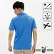 【遊遍天下】男款抗UV吸濕排汗機能POLO衫GS10014-1藍色 product thumbnail 4