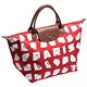 LONGCHAMP Le Pliage PARIS摺紙圖案水餃包(中-玫瑰紅-展示品) product thumbnail 2