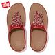 FitFlop RUMBA BEADED TOE POST 流蘇夾腳涼鞋 女(紅色) product thumbnail 3