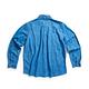 EDWIN 橘標 水洗貼袋設計長袖襯衫-男-石洗藍 product thumbnail 3