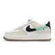 Nike 休閒鞋 Air Force 1 LE 大童 女鞋 卡其 薄荷綠 黑 Spliced Swoosh DX6062-101 product thumbnail 2