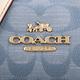 COACH-金馬車LOGO織紋布斜背小方包(淺藍/mini) product thumbnail 7