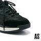 休閒鞋 AS 率性百搭異材質綁帶輕量厚底休閒鞋－黑 product thumbnail 6