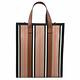 BURBERRY Book Tote 經典英倫風條紋手提肩背兩用小托特包(卡其) product thumbnail 4