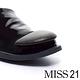 低跟鞋 MISS 21 中性極簡俏皮漆皮方頭低跟鞋 －黑 product thumbnail 6