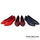 【TINO BELLINI 貝里尼】巴西進口尖頭菱格平底鞋FWBV034-2(紅色) product thumbnail 5