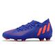 adidas 足球鞋 Predator Edge 3 FG J 童鞋 中童 小朋友 藍 橘紅 草地 愛迪達 GW2361 product thumbnail 2