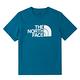 The North Face 北臉 上衣 男款 短袖上衣 運動 透氣 M FOUNDATION LOGO SS TEE 藍 NF0A88GYO0X product thumbnail 4