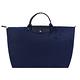 LONGCHAMP LE PLIAGE GREEN系列刺繡短把再生尼龍摺疊大型旅行袋(多色選) product thumbnail 10