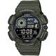 CASIO 卡西歐 釣魚模式 月相數位手錶 送禮推薦-軍綠 WS-1500H-3B product thumbnail 2