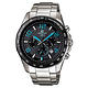 CASIO EDIFICE 豐彩魅力三眼賽車運動錶(藍)-42mm product thumbnail 2