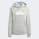 Adidas W FI BOS Hoodie [IM4877] 女 連帽 長袖 上衣 運動 訓練 休閒 舒適 銀灰 product thumbnail 4