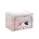 Londee 貓咪PVC透明折疊收納箱 折疊衣櫥收納盒 衣物整理防塵置物袋 66L product thumbnail 2