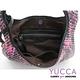 YUCCA - 國際潮流配色手工編織包-紫紅色- D0117012C85 product thumbnail 7