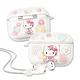 正版授權 Hello Kitty凱蒂貓 AirPods Pro TPU透明彩繪耳機盒保護套(和服) product thumbnail 2