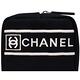 CHANEL 經典小香LOGO方型織布化妝包(深藍) product thumbnail 5