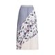 ILEY伊蕾 高雅大方色塊花卉織蔥鬆緊壓褶裙(淺紫色；M-XL)1223072323 product thumbnail 6