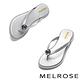 拖鞋 MELROSE 晶鑽造型閃爍金蔥夾腳拖鞋－銀 product thumbnail 5