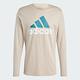 ADIDAS M BL SJ LS T 男長袖上衣-米色-IJ8580 product thumbnail 3