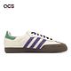 adidas 休閒鞋 Samba OG W 女鞋 白 紫 麂皮 皮革 低筒 德訓鞋 愛迪達 ID8349 product thumbnail 3