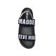 STEVE MADDEN-SWAGGY-SM 彈性帶字母平底涼鞋-黑色 product thumbnail 6