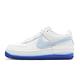 Nike 休閒鞋 Wmns AF1 Shadow 女鞋 白 藍 雪尼爾絨布 FJ4567-100 product thumbnail 2