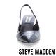 STEVE MADDEN-LYNX 鬆緊後帶鱷魚壓紋中跟涼鞋-黑色 product thumbnail 4