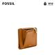 FOSSIL LOGAN  真皮多彩線條RFID拉鍊短夾-棕色 SL6328875 product thumbnail 5