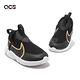 Nike 童鞋 Flex Plus 2 TD 黑 金 小童 學步鞋 小朋友 無鞋帶 套入式 DV8998-002 product thumbnail 8