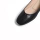 KOKKO超柔軟羊皮小方頭低跟包鞋黑色 product thumbnail 6