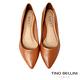 Tino Bellini 巴西進口素面尖頭增高平底鞋FSBV008B(焦糖) product thumbnail 3