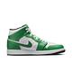 NIKE AIR JORDAN 1 MID 男籃球運動鞋-白綠-DQ8426301 product thumbnail 2