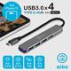 aibo T6X Type-C 鋁合金 4埠USB3.0 HUB集線器 product thumbnail 3