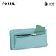 FOSSIL Logan 多層真皮拉鍊RFID防盜長夾-土耳其藍色 SL7831441 product thumbnail 4