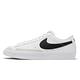 Nike 休閒鞋 Blazer Low 77 GS 女鞋 海外限定 經典款 皮革 舒適 大童穿搭 白 黑 DA4074-101 product thumbnail 2