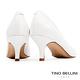 Tino Bellini義大利進口方形鞋口6cmOL跟鞋_白 product thumbnail 4