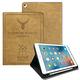 二代筆槽版 VXTRA iPad Air/Air 2/Pro 9.7吋 北歐鹿紋平板皮套 保護套(醇奶茶棕) product thumbnail 2