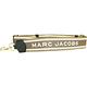 MARC JACOBS背帶 Webbing Strap 字母織紋金蔥條紋飾邊精品背帶(灰棕色) product thumbnail 2