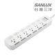 SANLUX台灣三洋防塵蓋轉接延長電源線3孔6座6切1.8M(SYPW-W366DA) product thumbnail 2