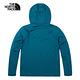 【The North Face 官方旗艦】北面男款藍色吸濕排汗防曬連帽長袖上衣｜81PWEFS product thumbnail 3