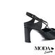 高跟鞋 MODA Luxury 簡約小時髦交叉繫帶羊皮高跟鞋－黑 product thumbnail 4
