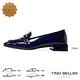 Tino Bellini 義大利進口全真皮漆皮馬銜扣樂福鞋FYLT034(星空藍) product thumbnail 2