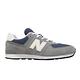 New Balance 休閒鞋 574 大童 女鞋 寬楦 影灰 復古藍 麂皮 拼接 運動鞋 NB GC574GWH-W product thumbnail 6