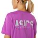 Asics [2012A827-501] 女 短袖上衣 運動 跑步 健身 訓練 吸濕 排汗 亞瑟士 海外版型 紫紅 product thumbnail 5