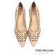Tino Bellini 巴西進口典雅氣質羊皮鏤空尖頭跟鞋-米 product thumbnail 4